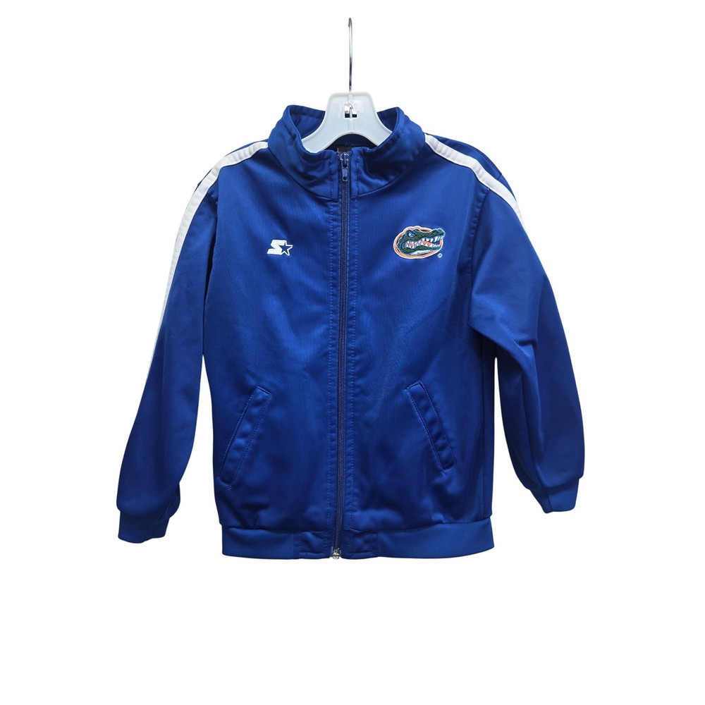 Starter Florida Gators Kids Track Jacket Blue‎ Full Zip Size 7 NCAA Football